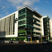 A view of some construction work done by apartment, architecture, building, city, commercial building, condominium, corporate headquarters, daytime, downtown, facade, headquarters, metropolis, metropolitan area, mixed use, neighbourhood, real estate, residential area, sky, tower block, urban area, black