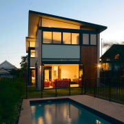 A view of some building materials from OneSteel architecture, building, elevation, estate, facade, home, house, property, real estate, residential area, window, teal