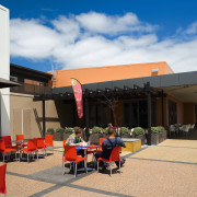 A view of some work by Caimbridge Construction. real estate, roof, white