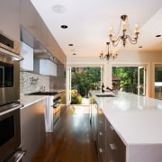 A View of this kitchen and Dining area architecture, countertop, house, interior design, kitchen, real estate, room, white