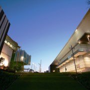 A view of the Milenium Arts Project. - architecture, building, campus, city, corporate headquarters, daytime, estate, evening, facade, grass, headquarters, home, house, lighting, metropolitan area, mixed use, night, real estate, residential area, sky, structure, sunlight, blue