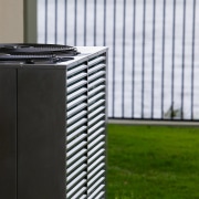 A view of the Livezi Air Conditioning system. grass, line, product design, white, black