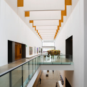 A view of some wallcoverings by A.F Sarri. apartment, architecture, ceiling, daylighting, house, interior design, lobby, stairs, tourist attraction, white