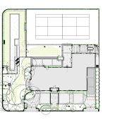 Plan view of the property showing the house area, drawing, floor plan, land lot, line, plan, product design, technical drawing, white
