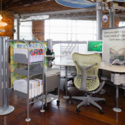 A view of some filing systems by Codafile. chair, furniture, brown