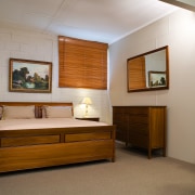 A view of some wooden furniture from Noblewood. bed, bed frame, bedroom, furniture, interior design, room, wood, gray, brown