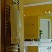 Jeeves towel warmer switches are not attached to bathroom, daylighting, floor, home, interior design, room, wall, brown