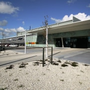 A view of the Rotorua Energy Events Centre architecture, building, facade, gray