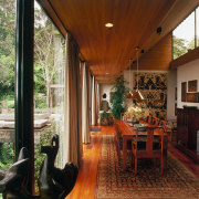 An interior view of the livings areas in home, house, interior design, outdoor structure, property, real estate, brown