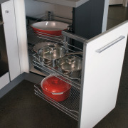 A view of this newly renovated kitchen design countertop, furniture, home appliance, kitchen, kitchen appliance, major appliance, black