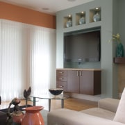 A view of the interior licing areas of architecture, ceiling, furniture, home, interior design, living room, real estate, room, table, wall, window, gray