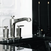 The new Margaux bath faucet collection from Kohler plumbing fixture, product design, sink, small appliance, tap, black, white