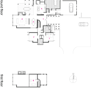 1 Entry. 2 Living room. 3 Dining room. angle, area, design, diagram, drawing, floor plan, font, line, plan, product, product design, structure, technical drawing, text, white