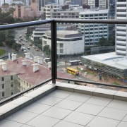 A view of some balustrade's from Ullrich Aluminium. city, condominium, glass, mixed use, real estate, window, gray