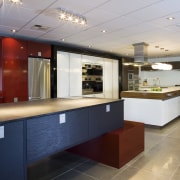 The new Kitchen'Things showroom in Mt Eden, Auckland, ceiling, countertop, interior design, kitchen, gray