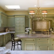 This English-made clive christian Regency-style kitchen provides a cabinetry, countertop, cuisine classique, estate, furniture, home, interior design, kitchen, room, brown