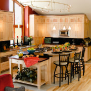 A view of these kitchens designed by Advance countertop, cuisine classique, interior design, kitchen, room, orange