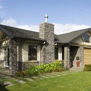 A view of some stone cladding from Stutex building, cottage, elevation, estate, facade, farmhouse, historic house, home, house, landscape, property, real estate, residential area, roof, siding, suburb