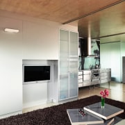 These ready-made pod houses, designed by avant-grade architect interior design, living room, white