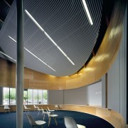 View of the Ballard Library and Neighborhood Service architecture, ceiling, daylighting, house, interior design, lighting, shade, black, gray