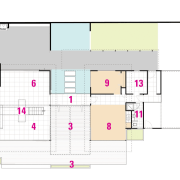 A view of a plan of the home. area, design, diagram, floor plan, line, plan, product design, square, white