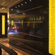 Central Joinery sourced all the timber, and manufactured lighting, night, public transport, black, brown