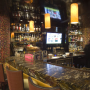 Central Joinery sourced all the timber, and manufactured bar, pub, black, brown