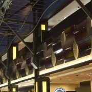 Central Joinery sourced all the timber, and manufactured architecture, building, ceiling, daylighting, lighting, metropolitan area, structure, black