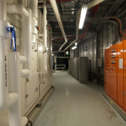 An energy-efficient air conditioning system works by distributing brown