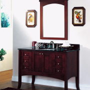 A view of some bathroom vanities by Fairmont bathroom accessory, bathroom cabinet, chest of drawers, furniture, product, white, red