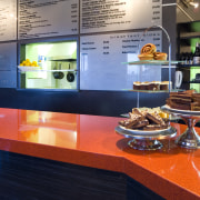 A stonex benchtop in spice, from the colours fast food, food, interior design, blue