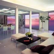 From surise to sunset - the living areas ceiling, interior design, living room, room, wall, window, gray