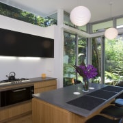 View of design by O B Interiors, miele architecture, countertop, house, interior design, kitchen, real estate, window, gray, black
