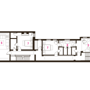 Architectual legend for plans of historical houe. - area, design, floor plan, line, product, product design, white