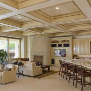 View of living area by Richard Luke Architects ceiling, estate, interior design, living room, real estate, brown, orange