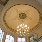 View of paint finishing and stenciling by fabrice. ceiling, daylighting, dome, estate, brown, orange