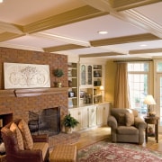 View of home renovated by Atlanta Design &amp; ceiling, estate, home, interior design, living room, real estate, room, wall, window, orange, brown, white