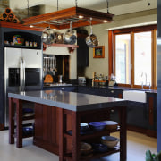 View of kitchen designed by Barret Joinery. - cabinetry, countertop, cuisine classique, furniture, interior design, kitchen, room, black