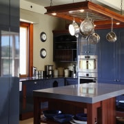 View of kitchen designed by Barret Joinery. - cabinetry, countertop, cuisine classique, interior design, kitchen, room, black, gray