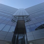 18 Marcus Clarke urban commercial building - 18 architecture, building, corporate headquarters, daylighting, daytime, facade, line, roof, sky, skyscraper, structure, blue, teal, black
