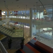 18 Marcus Clarke open plan interior inside urban architecture, leisure centre, tourist attraction, black