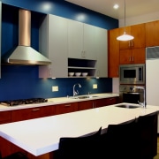 Contemporary kitchen silver maple cabinets - Contemporary kitchen cabinetry, countertop, interior design, kitchen, room