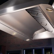 Best range hoods, including Model IP29 shown, are ceiling, daylighting, light, light fixture, lighting, product design, black, gray