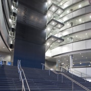 Image of the Owen G Glenn Building at architecture, building, corporate headquarters, daylighting, daytime, headquarters, line, metropolis, metropolitan area, steel, structure, gray, blue