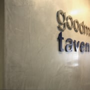 Side view of marblestone feature wall with the art, ceiling, floor, plaster, wall, brown