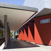 View of Resene Lumbersider in Dynamite on the architecture, building, facade, house, red