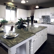 PermaShield by Innovative Stone can protect natural stone countertop, cuisine classique, floor, flooring, interior design, kitchen, gray, black