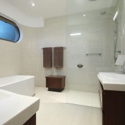 Forming part of a 1980s house, this bathroom bathroom, home, interior design, property, real estate, room, gray