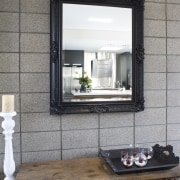 interior view of a house which was designed furniture, home, interior design, table, window, gray