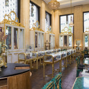 Interior view of Fairfax and Roberts featuring lighting, interior design, lobby, brown